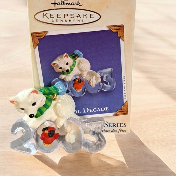 Hallmark Keepsake Christmas Ornament, 2003 Cool Decade Arctic Fox, NIB 4th - Picture 5 of 8